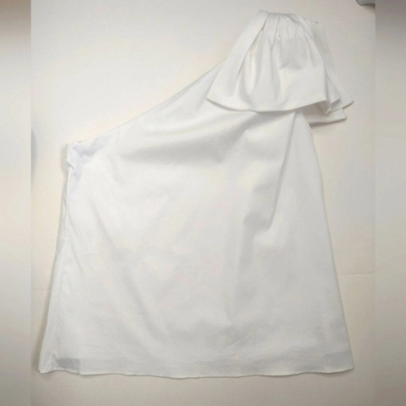 Milly Cindy Asymmetrical One Shoulder
Bow Blouse Top Sz S - Picture 1 of 10